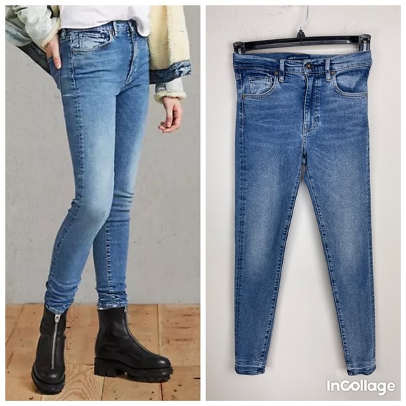 Levi’s SLIVER HIGH RISE SKINNY JEANS Stretch denim Ankle Length Size 25 x 30 - Picture 1 of 15